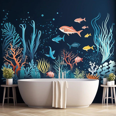 Bathroom Decor Stickers / Bath Art Vinyl Decals - Decords