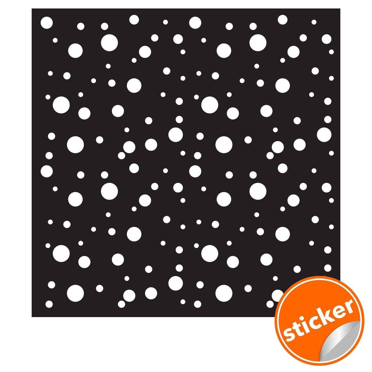 Adhesive White Round Dot Stickers - Versatile Circle Decals for Creative Applications - Decords