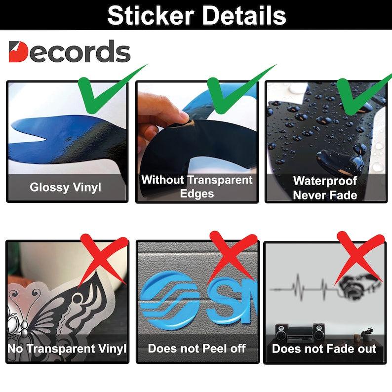 SleekLine™ Peel-and-Stick Geometric Car Decals - Elevate Your Vehicle's Look! - Decords