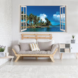 Tropical Paradise Wall Sticker, Window Decal for Interior Decorations - Decords