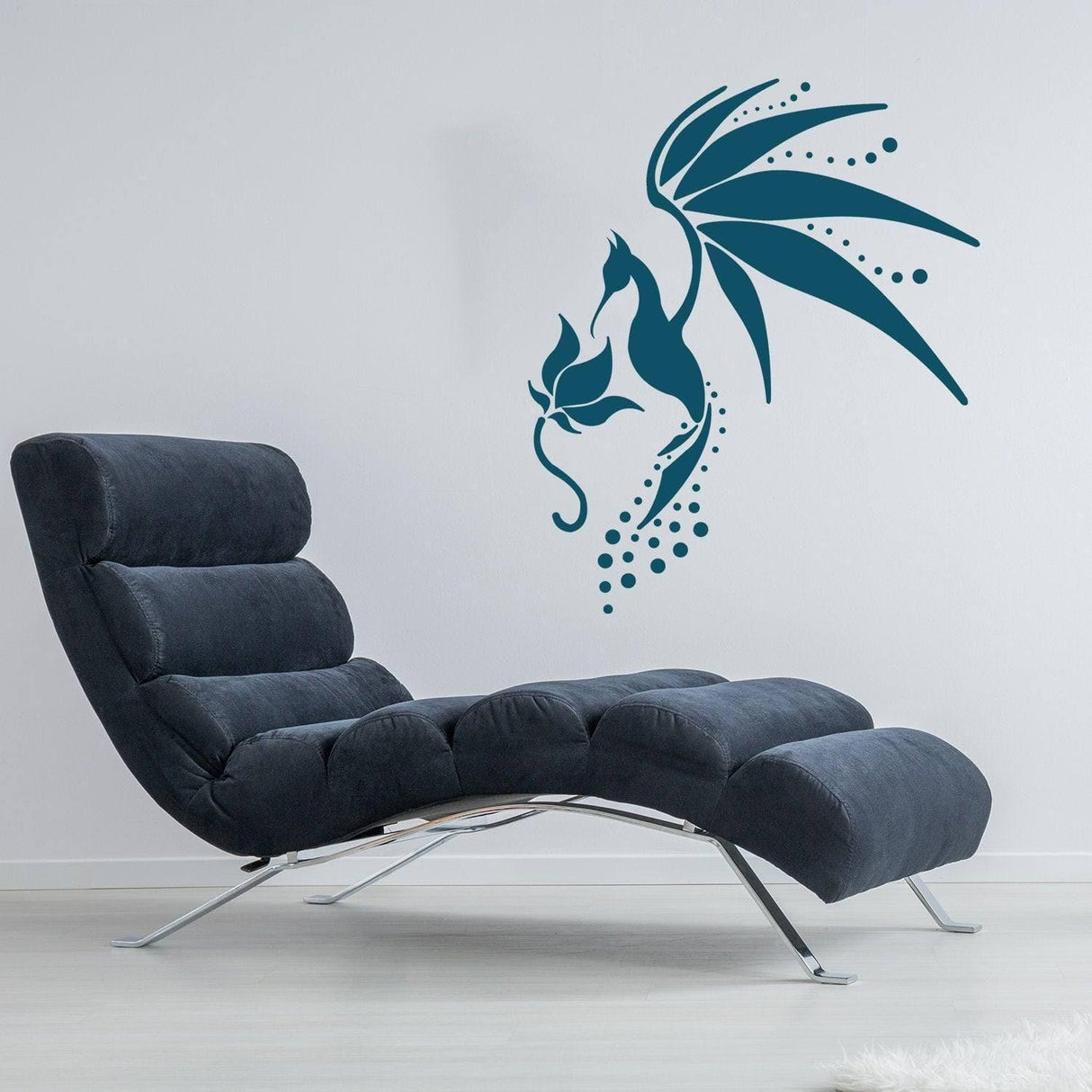 Adorable Hummingbird Designed Wall Decal - Decorative Wall Art Sticker - Decords