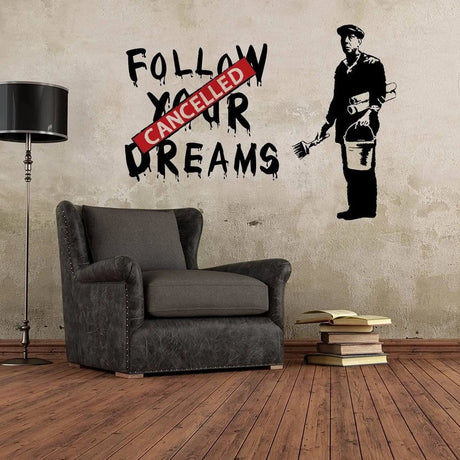 Urban Dreams Wall Decal - Inspiring Street Art Sticker - Decords