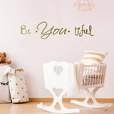 Inspire Beauty Vinyl Wall Decal - Motivational Wall Art for Your Space - Decords