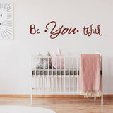 Inspire Beauty Vinyl Wall Decal - Motivational Wall Art for Your Space - Decords