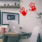 Spooky Halloween Red Handprint Vinyl Decal - Vehicle, Wall, Laptop Sticker - Decords