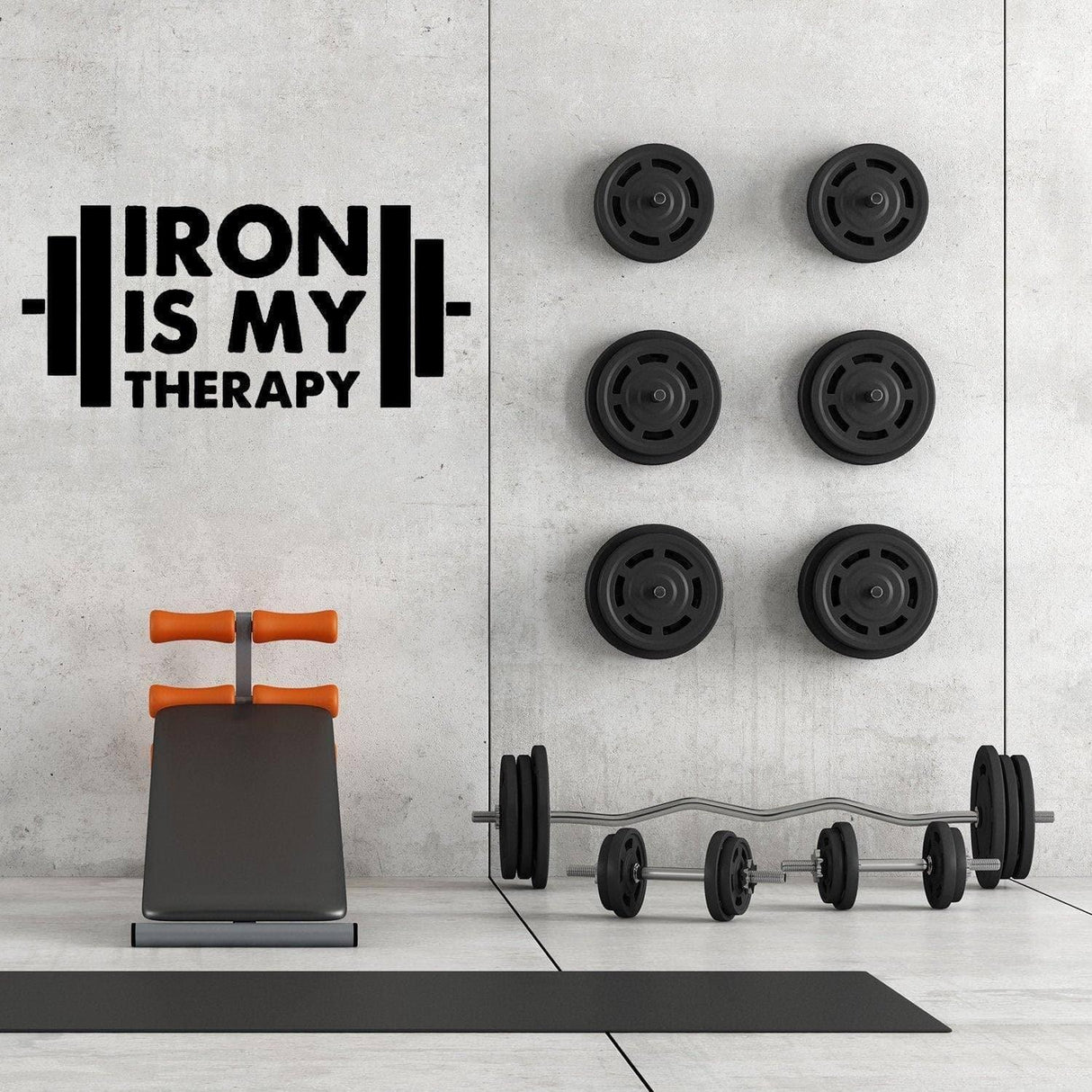 Inspirational Fitness Wall Art - Motivating Gym Bodybuilding Decal Sticker - Decords