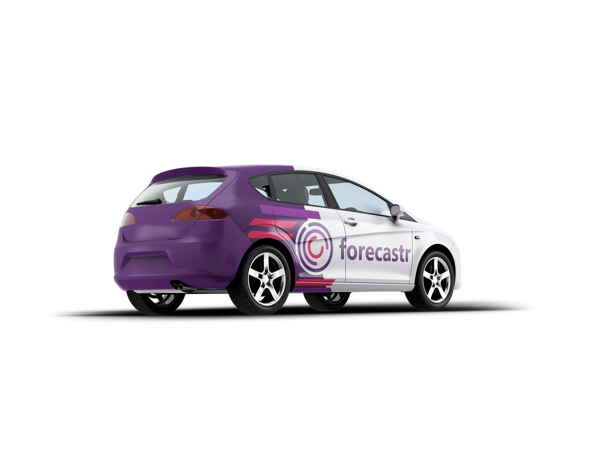 Race-Ready Vehicle Transformation: Custom Car Decal Half Wrap Vinyl - Decords