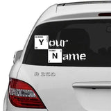 Custom Text Vinyl Decal - Personalized Sticker Design - Decords