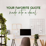 Custom Vinyl Wall Decals: Personalize Your Space with Unique Quotes Stickers - Decords