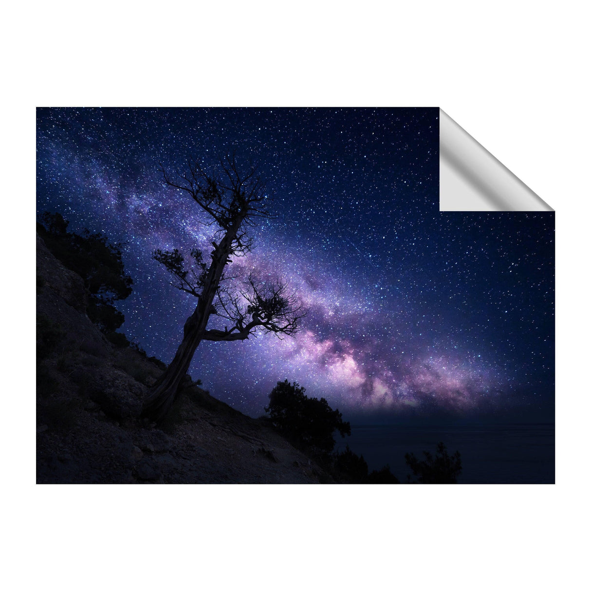 Stellar Galaxy Decal - Planet Wall Art Sticker, Universe Themed Window Cling - Decords