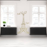 Parisian Dreams: Eiffel Tower Vinyl Decals, Unique Wall Graphics for Indoor Use - Decords