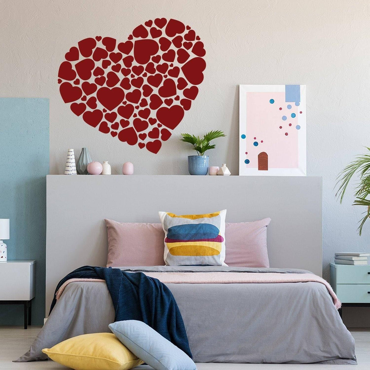 Love Heart Vinyl Sticker Set - Romantic Decal Collection - Decords