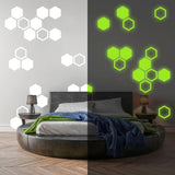 Hexagon Glow in the Dark Wall Stickers, Luminous Wonder Wall Decals for Children's Room - Decords