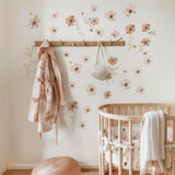 Boho Nursery Floral Flower Wall Decals - Removable Floral Nursery Wall Stickers - Decords