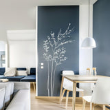 Minimalist White Branch Wall Sticker Decal | Elegant Nature-Inspired Vinyl Art | Modern Living Room Decor | Tranquil Office Wall Decoration - Decords