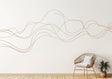 Elegant Line Art Wall Sticker | Line Twist Wall Decal | Swirl Wall Stickers | Make your Custom design shape with Stickers Golden Stripes - Decords