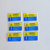 Surge Protection Device (SPD) Warning Label | Electrical Safety Decal | Yellow and Blue SPD Instruction Sticker Electrician Safety Supplies - Decords