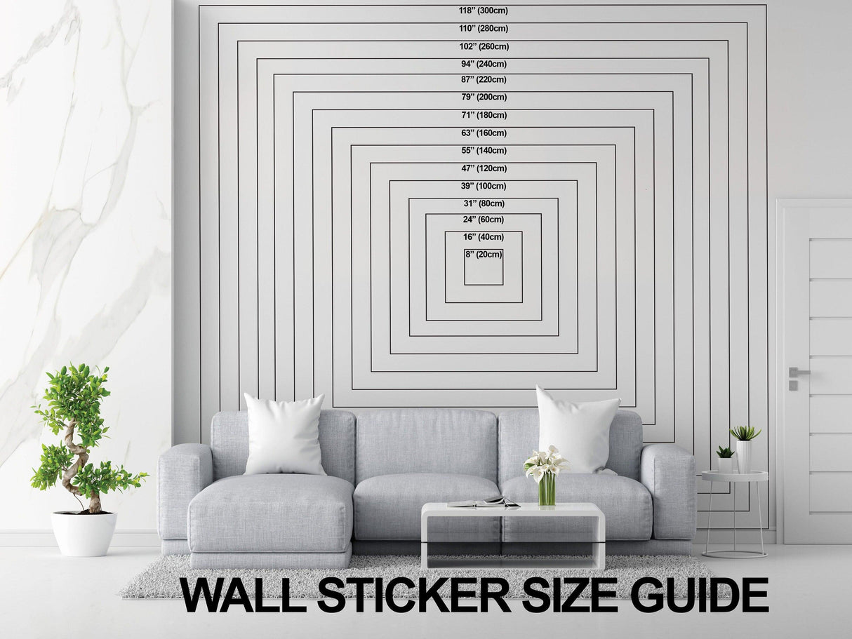 Abstract Woman Face Wall Decal Sticker - Modern Geometric Art - Decords