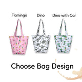 Kids Shopper Bag | White Dinosaur Tote | Eco-Friendly Kids Tote | Cute and Durable Totes  Bag for Kids - Decords