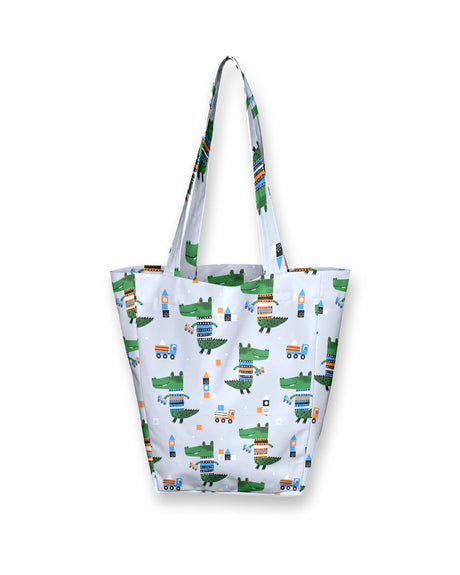 Kids Shopper Bag | White Dinosaur Tote | Eco-Friendly Kids Tote | Cute and Durable Totes  Bag for Kids - Decords