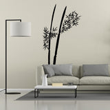 Bamboo Wall Decal | Minimalist Bamboo Plant Wall Art | Removable Zen Wall Sticker for Living Room Office Bedroom | Asian-Inspired Wall Decor - Decords