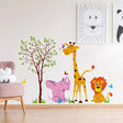 Safari Animal Wall Decal, Vinyl Sticker - Wild Adventures Themed Decoration - Decords