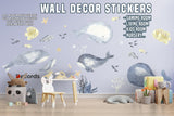 Undersea Themed Wall Decal Set - Ocean Wonders Wall Vinyl Stickers - Decords