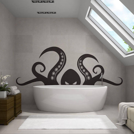 Octopus Tentacle Wall Decal Sticker - Oceanic Theme Wall Art - Decords