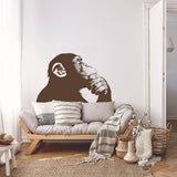 Primate Reflection Wall Sticker, Innovative Monkey Design Wall Vinyl Decal - Decords