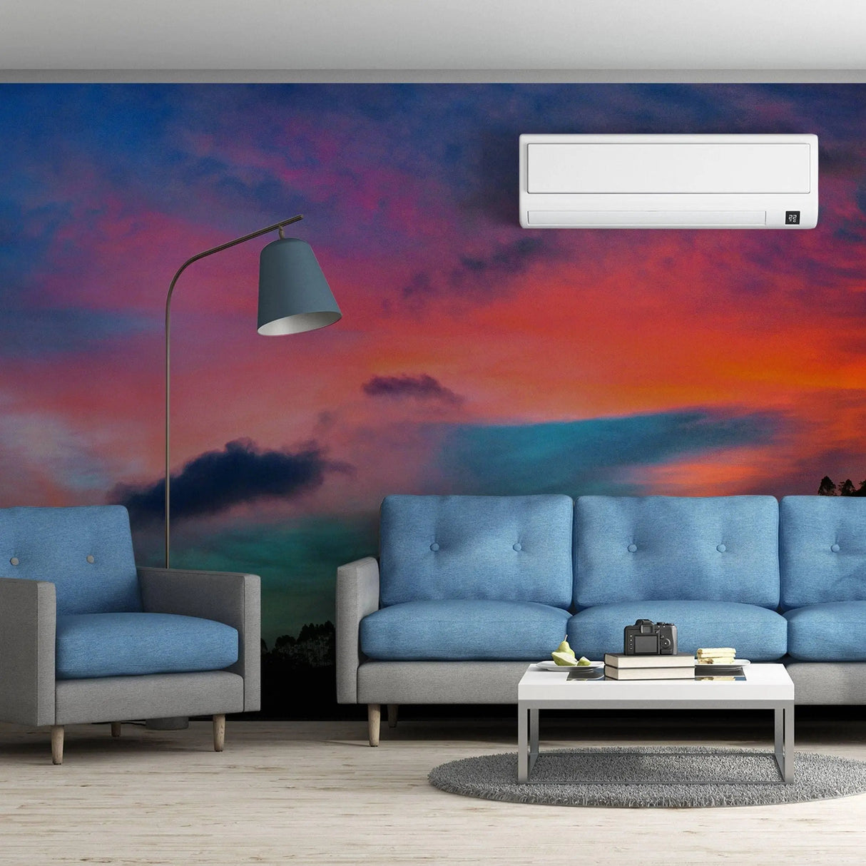 Nature's Horizon - Sunset Transformative Vinyl Wall Art Decals for Home Decor - Decords