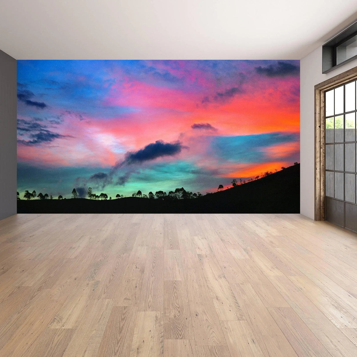 Nature's Horizon - Sunset Transformative Vinyl Wall Art Decals for Home Decor - Decords