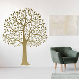 Serenity Tree Wall Sticker, Nature-Inspired Vinyl Decal, Botanical Art - Decords