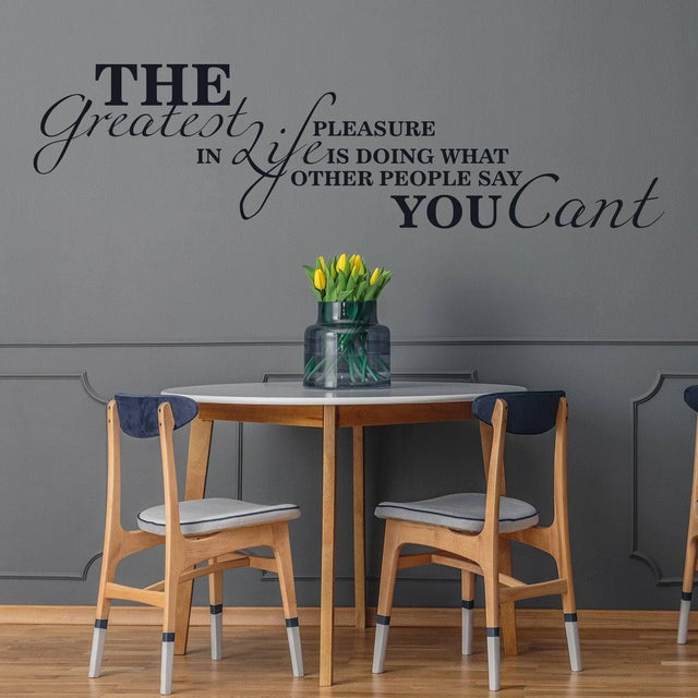 Inspirational Wall Decal - Motivational Quote Vinyl Sticker for Home Interior - Decords