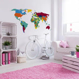 World Travel Themed Wall Sticker, Globe Adventure Artistic Wall Decor Decal - Decords