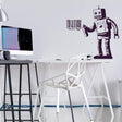 Street Art Style Robot Barcode Vinyl Decal - Trendy Wall Sticker - Decords