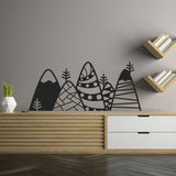 Peaks Wall Sticker, Captivating Mountain Decal, Vinyl Wall Adhesive Artwork - Decords