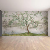 Dreamy Chinese Garden Wall Mural - Oriental Landscape Scenery Wallpaper for Home Decor - Decords