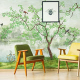 Dreamy Chinese Garden Wall Mural - Oriental Landscape Scenery Wallpaper for Home Decor - Decords