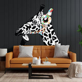 Contemplative Giraffe Wall Sticker - Vinyl Decal Art for Children's Space - Decords