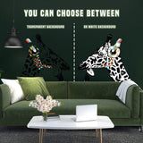 Contemplative Giraffe Wall Sticker - Vinyl Decal Art for Children's Space - Decords