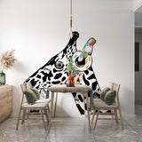 Contemplative Giraffe Wall Sticker - Vinyl Decal Art for Children's Space - Decords