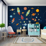 Stellar Journey Wall Stickers - Galaxy Themed Wall Decals for Kids and Adults - Decords