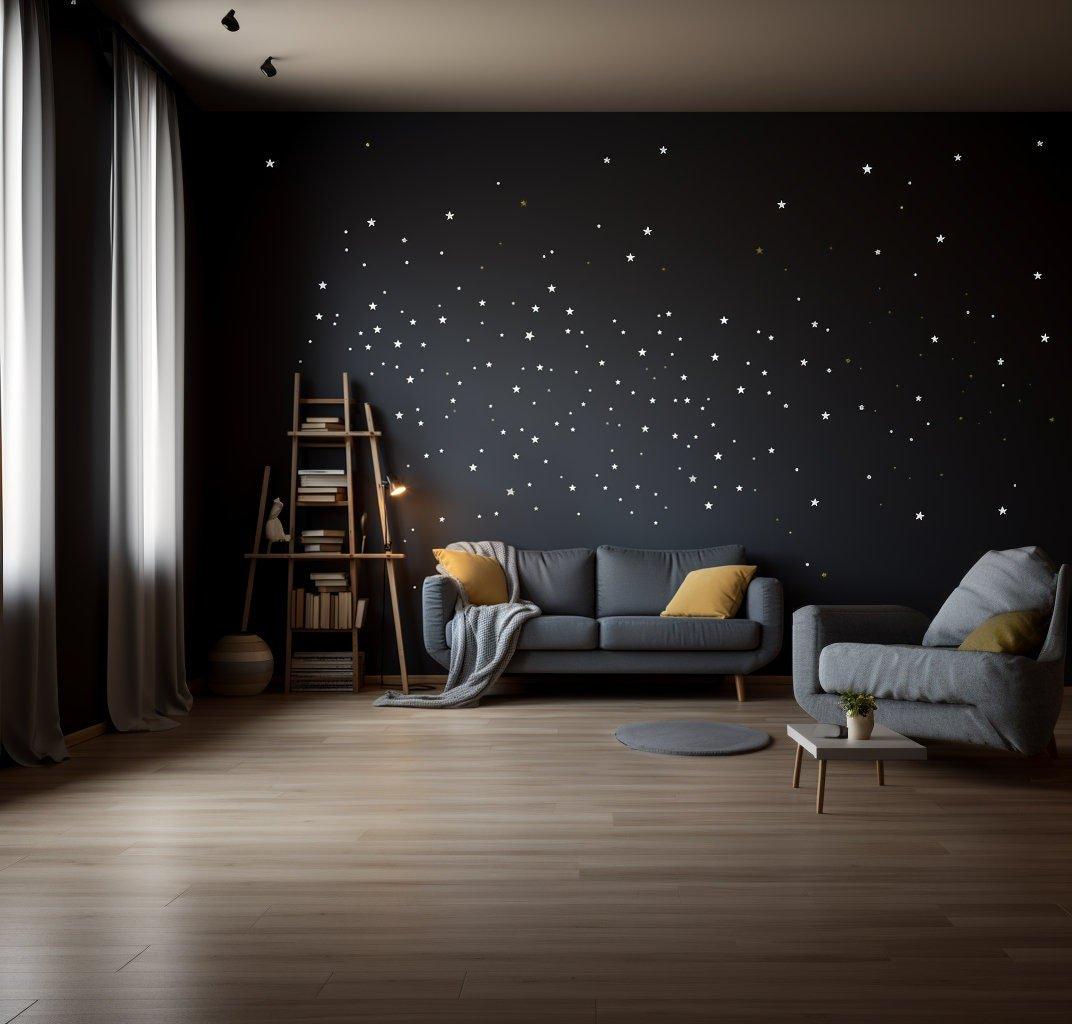 Star Galaxy Wall Stickers, Astrology Constellation Decals, Universe Atmosphere Wall Art - Decords