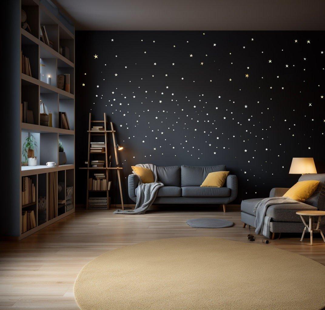 Star Galaxy Wall Stickers, Astrology Constellation Decals, Universe Atmosphere Wall Art - Decords