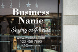 Personalized Storefront Business Window Decal: Customizable Style for Your Shop - Decords