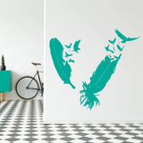 Stylish Bird Design Wall Sticker - Modern Wall Art, Avian Decals - Decords