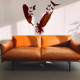 Stylish Bird Design Wall Sticker - Modern Wall Art, Avian Decals - Decords