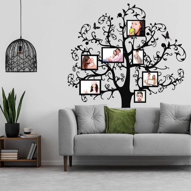 Chic Family Tree Wall Sticker Decal for Interior Decoration - Decords