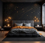 Chic Geometric Pattern Gold Wall Decal Collection - Decords