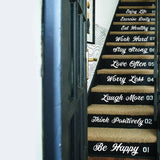 Vinyl Stairway Expressions Decals - Elegant Wall Art Stickers - Decords